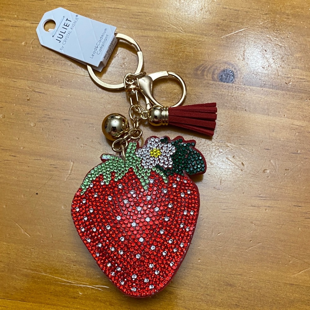 Red Strawberry Keychain